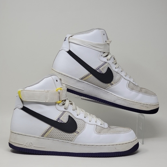 Nike Air Force 1 High \'07 LV8 1 White/Off Noir Purple Men\'s Size 12 CI1117-100 main image 10